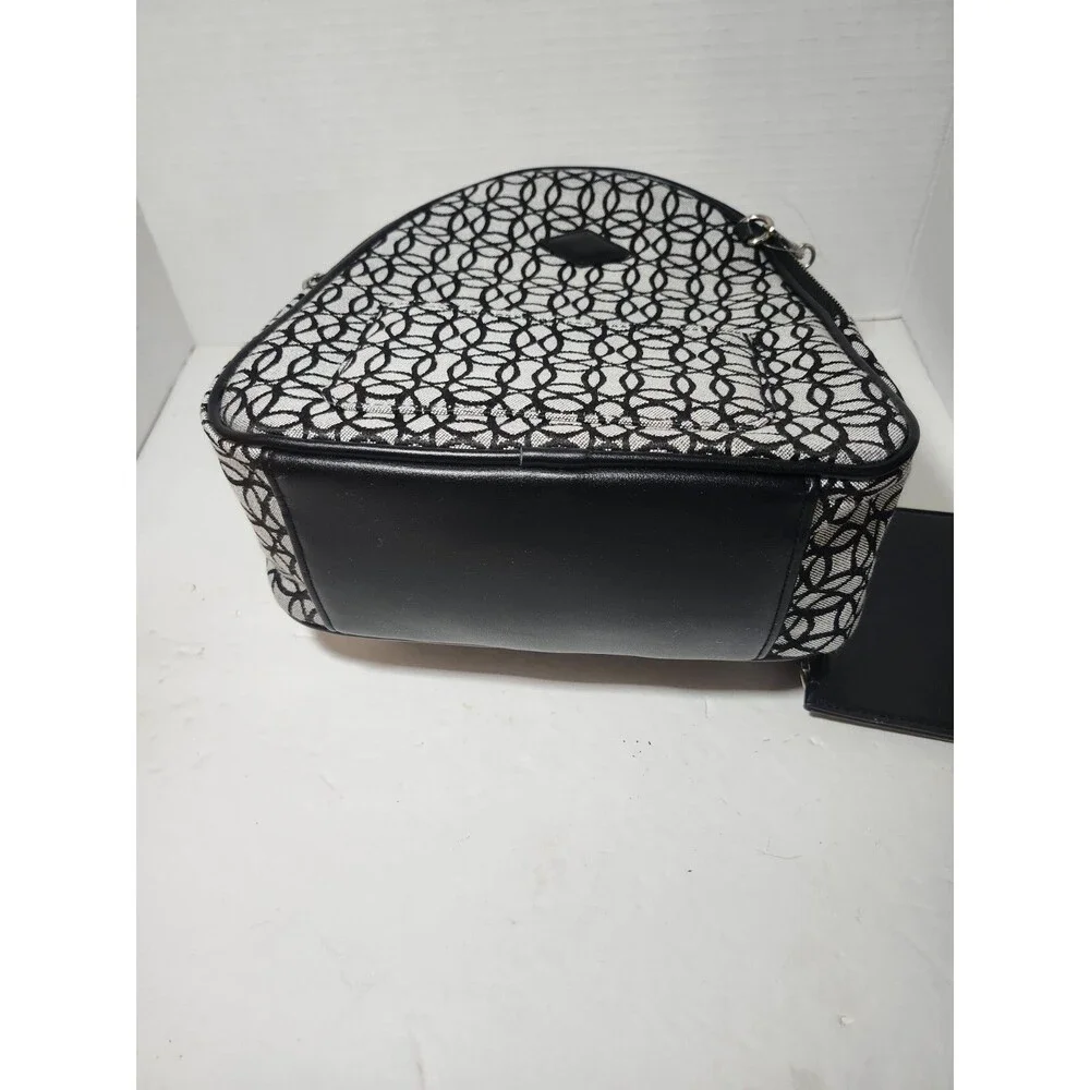 NWT Time and Tru Women's Ruby Backpack Black And Grey Handbag With Coin Purse